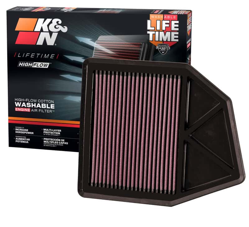 K&N Engineering — K&N 08 Honda Accord 2.4L-L4 Drop In Air Filter
Replacement Air Filt
Air Filter - view 5