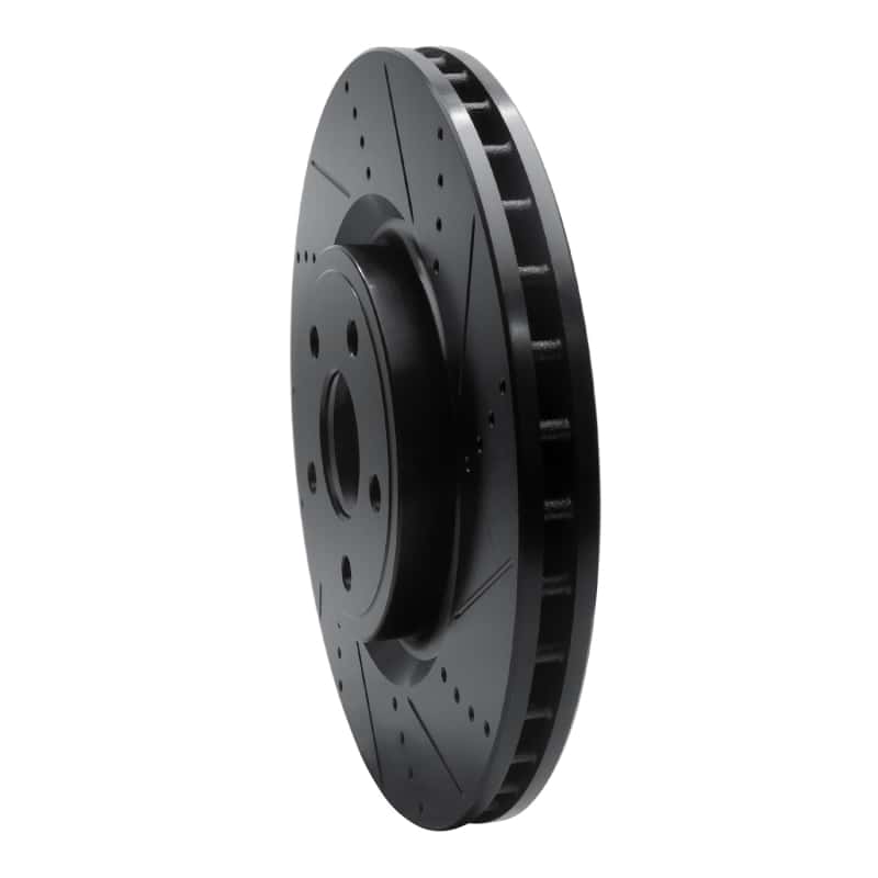 R1 Concepts — R1 2012-2025 Dodge Durango Front Right Drilled & Slotted Black Brake Rotor
R1 Brake Rotor Drill - view 2