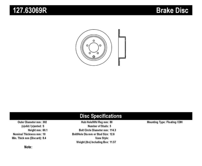 Stoptech — StopTech Slotted & Drilled Sport Brake Rotor
Slot/Drill Rotor - view 3