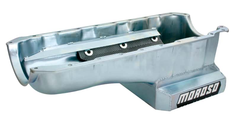 Moroso — Moroso Chevrolet Big Block Mark IV Kicked Out Wet Sump 6qt 8in Steel Oil Pan - view 4