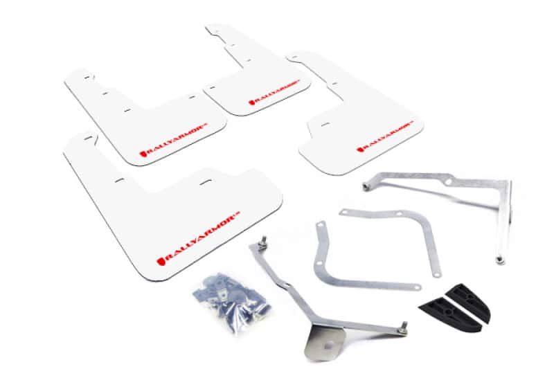 Rally Armor — Rally Armor 15-21 Subaru WRX/STI White UR Mud Flap w/Red Logo
Mud Flap - view 1