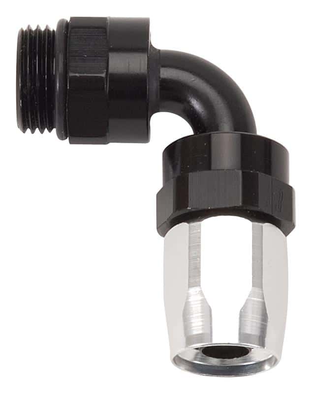 Russell — Russell Performance Hose End #6 to #6 Radius Inlet Port 90 Deg Blk/Clr
Hose Fitting - view 3