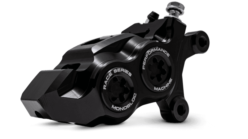 Performance Machine — Performance Machine 08-23 FL,18-24 M8 Softail,06-17 VRod 137x4B Rce Series Monobloc Caliper Right BK - view 1