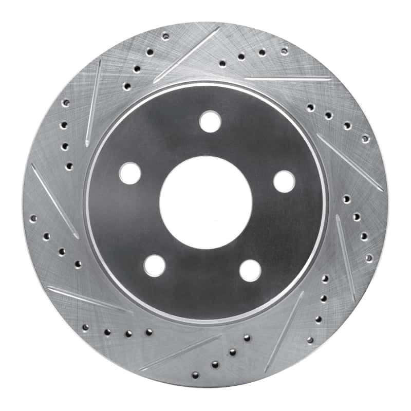 R1 Concepts — R1 02-24 Chrysler ASPEN Front Right Drilled & Slotted Silver Brake Rotor
R1 Brake Rotor Drill - view 1