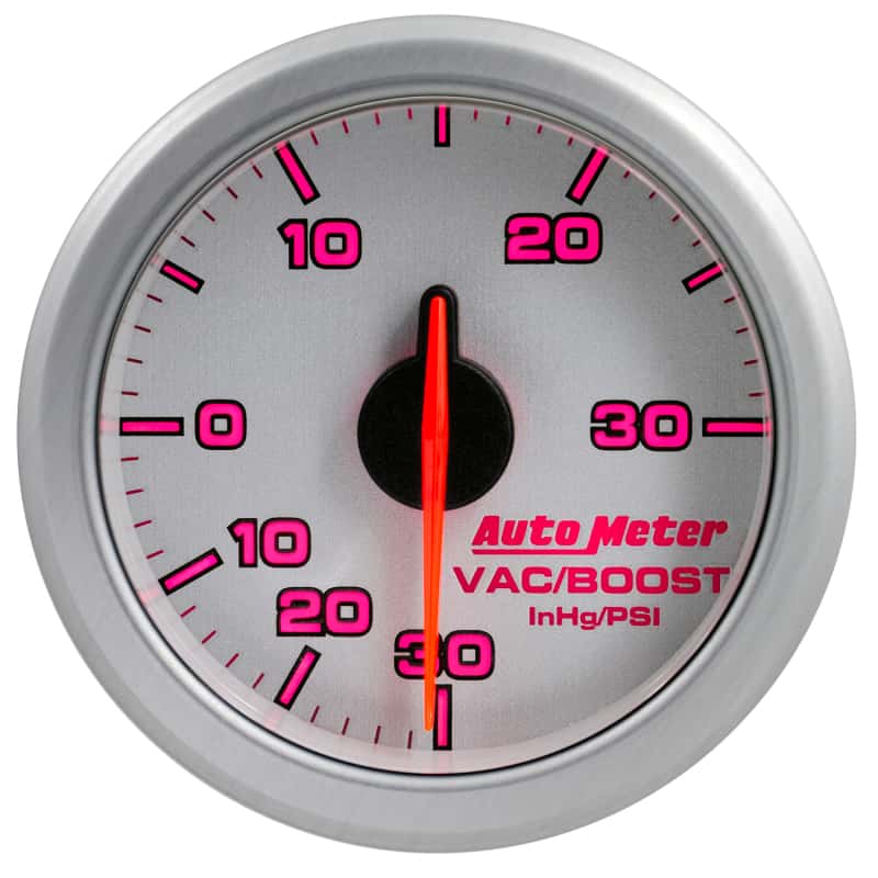 AutoMeter — Autometer Airdrive 2-1/6in Boost/Vac Gauge 30in HG/30 PSI - Silver
GA 2" BST/V ARDRV SL - view 12