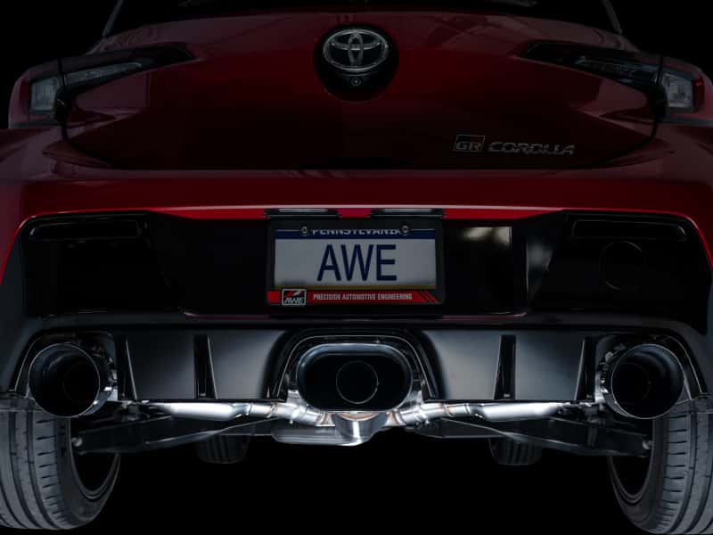 AWE Tuning — AWE Tuning 2023+ Toyota GR Corolla Track Edition Exhaust - Diamond Black Tips
Track Catback - view 5