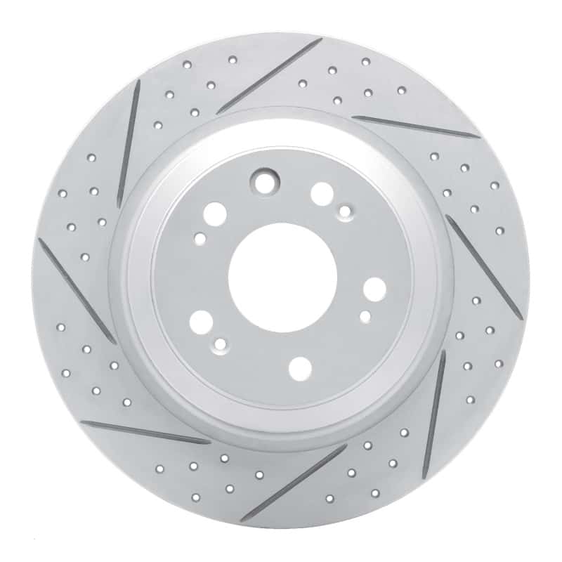 R1 Concepts — R1 09-14 Acura Tl Rear Left Drilled & Slotted Geo-Carbon Rotor - view 1