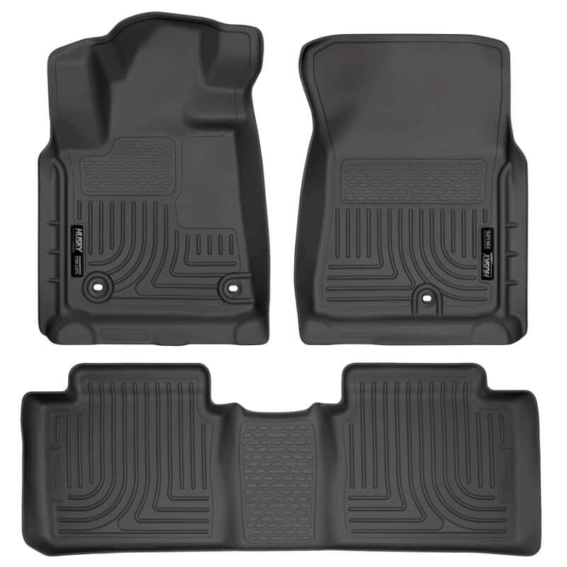 Husky Liners — Husky Liners 2014 Toyota Tundra Double Cab Pickup WeatherBeater Black Front & 2nd Seat Floor Liners
Floor Liners - view 1