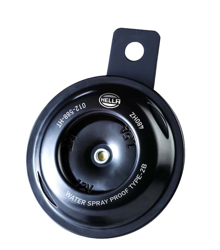 Hella — Hella Horn Bl Blk Disc Ht Mcycle 12V Univ - view 2