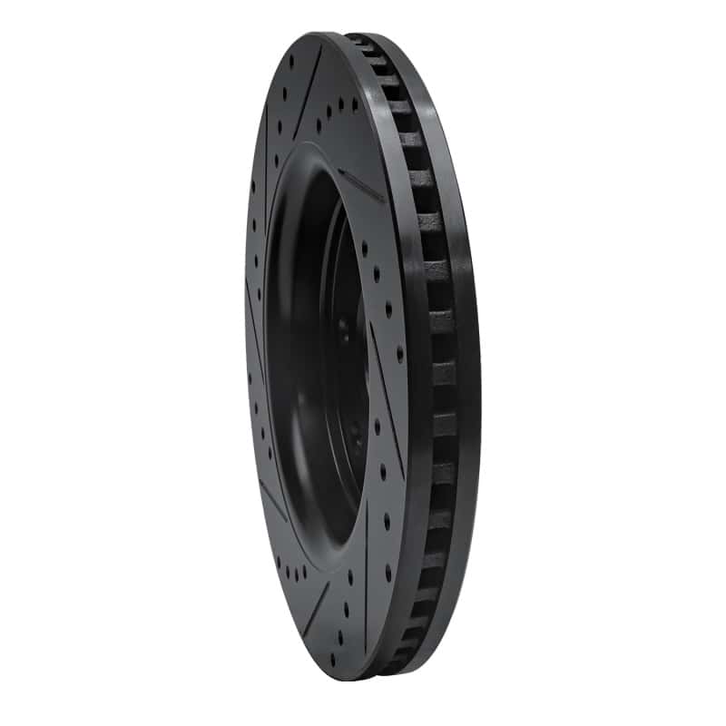 R1 Concepts — R1 10-14 Ford F-150 RWD Front Right Drilled & Slotted Black Brake Rotor
R1 Brake Rotor Drill - view 4