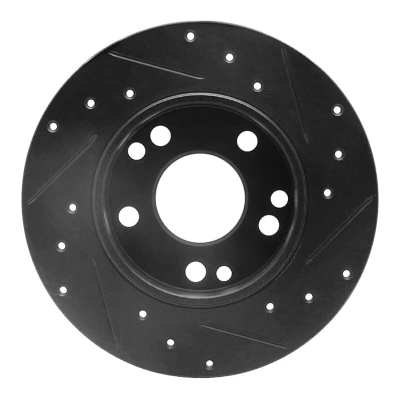 R1 Concepts — R1 83-89 Mercedes-Benz 190D Front Left Drilled & Slotted Black Brake Rotor
R1 Brake Rotor Drill - view 5