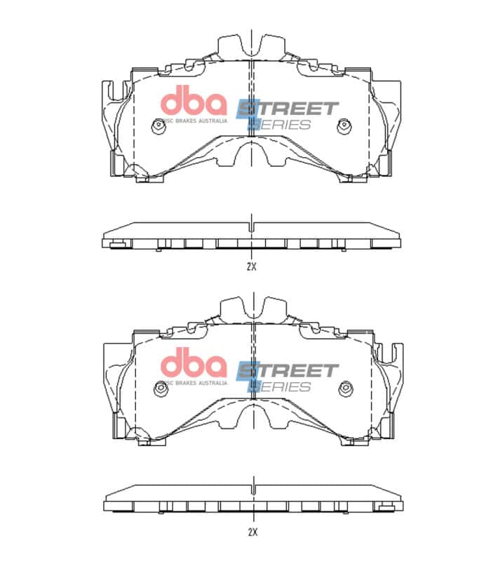 DBA — DBA 2017+ Lexus LC500 Street Series Front Brake Pads
Brake Pad - view 1