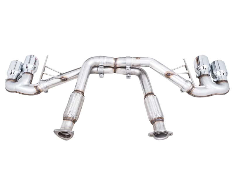 AWE Tuning — AWE Tuning 2020 Chevrolet Corvette (C8) Track Edition Exhaust - Quad Chrome Silver Tips
Track Exhaust - view 5