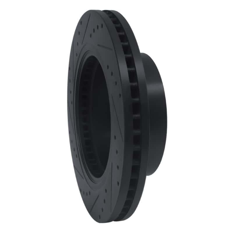 R1 Concepts — R1 12-21 Nissan NV1500 Front Right Drilled & Slotted Black Brake Rotor
R1 Brake Rotor Drill - view 4