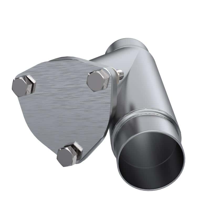 QTP — QTP 2.25in Weld-On QTEC Exhaust Cutout Y-Pipe - view 6