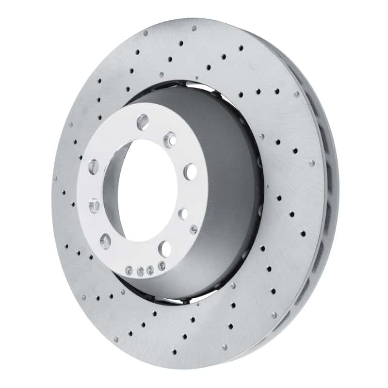 DFC — DFC 10-11 Porsche 911 Left Rear Drilled Hi-Carbon Alloy Geomet Coated Rotor
DFC Brake Rotor - view 2