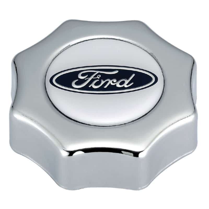Ford Racing — Ford Racing Ford Oval Logo Screw In Type Oil Fill Cap - Chrome Finish
Oil Filler Cap - view 3