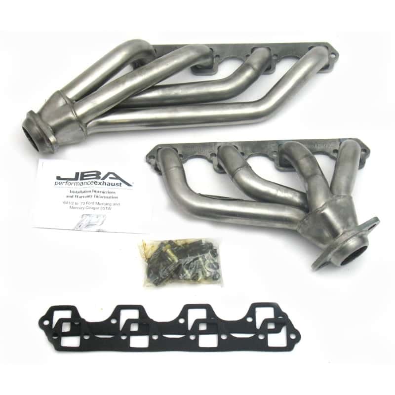JBA — JBA 65-73 Ford Mustang 351W SBF 1-5/8in Primary Raw 409SS Mid Length Header
Exhaust Header - view 2