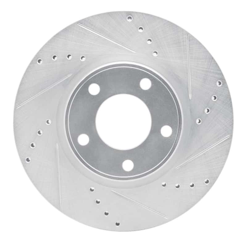 R1 Concepts — R1 07-08 Ford Edge Front Right Drilled & Slotted Silver Brake Rotor
R1 Brake Rotor Drill - view 1