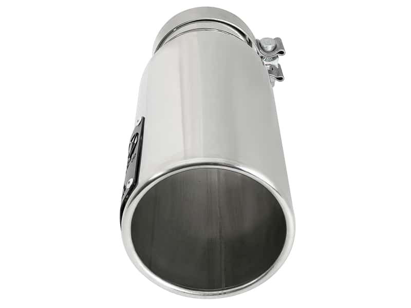 aFe — aFe SATURN 4S 4in SS Intercooled Exhaust Tip - Polished 4in In x 5in Out x 12in L Bolt-On
Exhaust Tip Polished - view 3