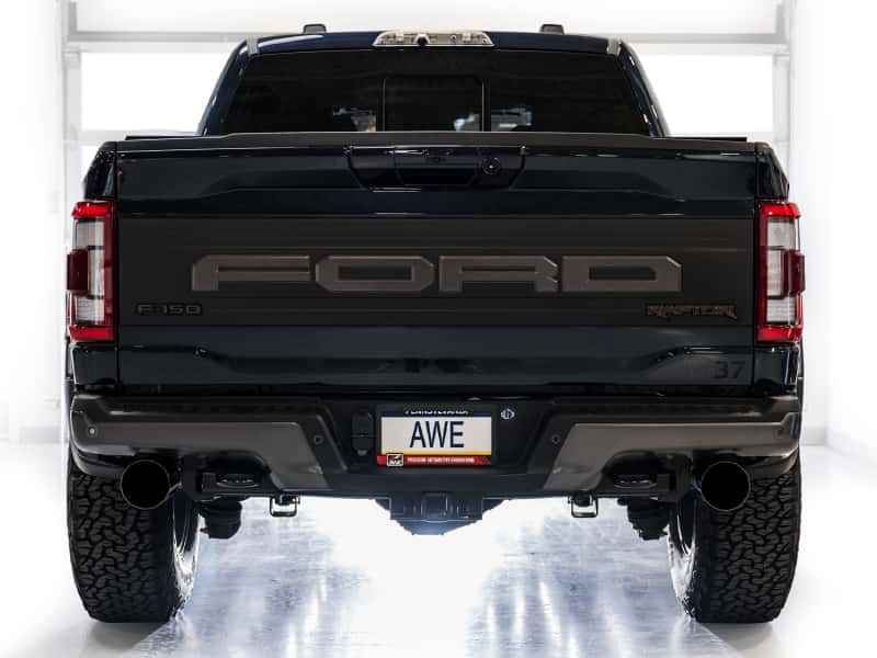 AWE Tuning — AWE Gen 3 Ford Raptor SwitchPath Exhaust  - Diamond Black Tips
SwitchPath Exhaust - view 6