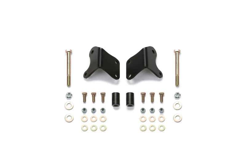 Fabtech — Fabtech 07-18 Jeep JK 4WD Front Lower Shock Mount Relocation Brackets
FR LWR SHK MNT RELOC
Shock Absorber Mount - view 2