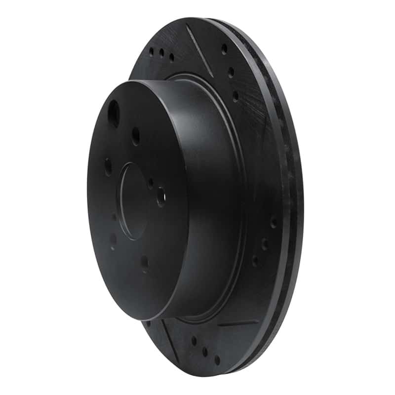 R1 Concepts — R1 14-18 Subaru Forester Rear Right Drilled & Slotted Black Brake Rotor
R1 Brake Rotor Drill - view 2