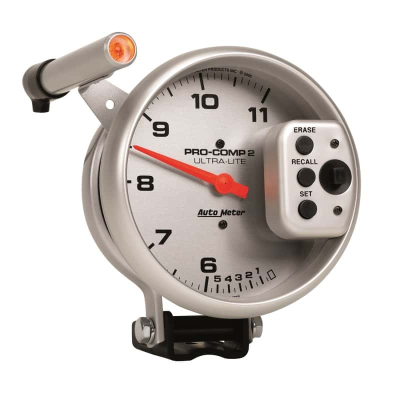 AutoMeter — Autometer Ultra-Lite 5 inch 11000 RPM Dual Range w/ Shift-Lite and Memory Tach
5" TACH, 11,000 RPM, - view 7