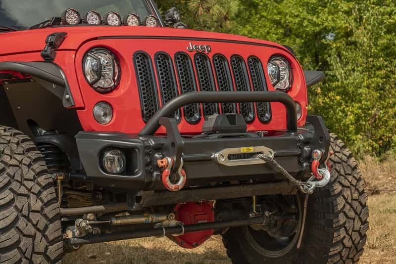 Rugged Ridge — Rugged Ridge Arcus Front Bumper Set W/ Overrider 2018 Jeep Wrangler JK
OFFROAD_BUMPERS
Bumper- Front - view 5