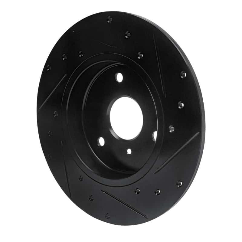 R1 Concepts — R1 05-16 Smart Fortwo Front Left Drilled & Slotted Black Brake Rotor
R1 Brake Rotor Drill - view 4