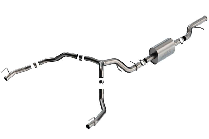 Borla — Borla 21-22 Cadillac Escalade 6.2L V8 2/4WD 4DR S-Type Cat-Back Exhaust w/ Factory Bezel Tips
Cat-Back System - view 1