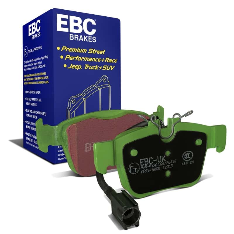 EBC — EBC 2017+ Alfa Romeo Giulia 2.0L Turbo Greenstuff Rear Brake Pads
Disc Brake Pad - view 1