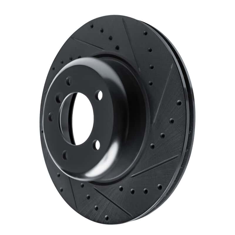 R1 Concepts — R1 09-16 BMW Z4 Front Right Drilled & Slotted Black Brake Rotor
R1 Brake Rotor Drill - view 2