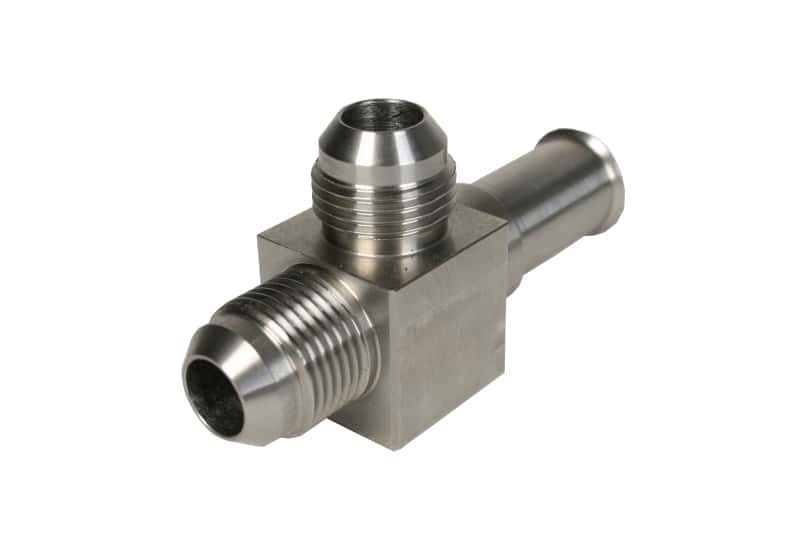 Aeromotive — Aeromotive SS Coupler to Convert Ford OE Fuel line (86-06) to Dual -8 AN Male Ports
Fitting - view 2