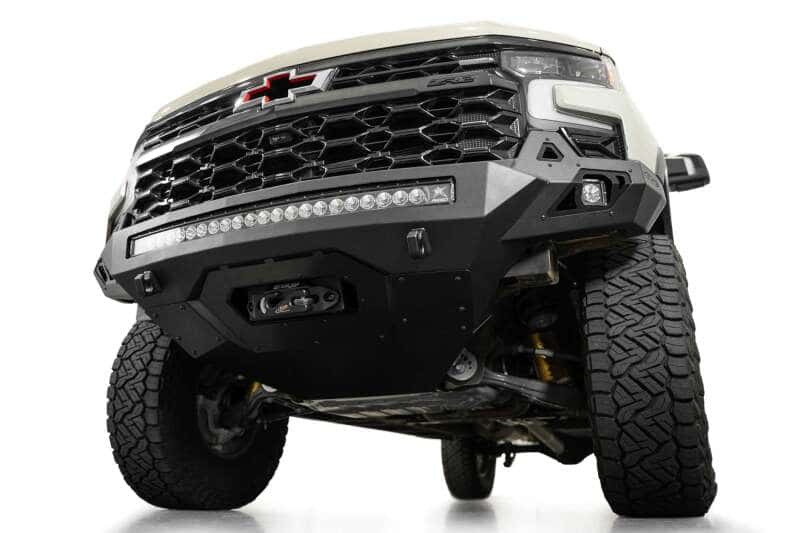 Addictive Desert Designs — Addictive Desert Designs 2022+ Chevy Silverado 1500 ZR2 Stealth Fighter Front Bumper
Bumper- Front - view 25