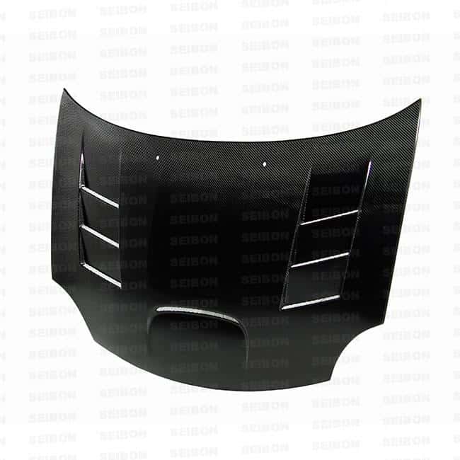 Seibon — Seibon 03-05 Dodge SRT-4 TS Style Carbon Fiber Hood - view 1