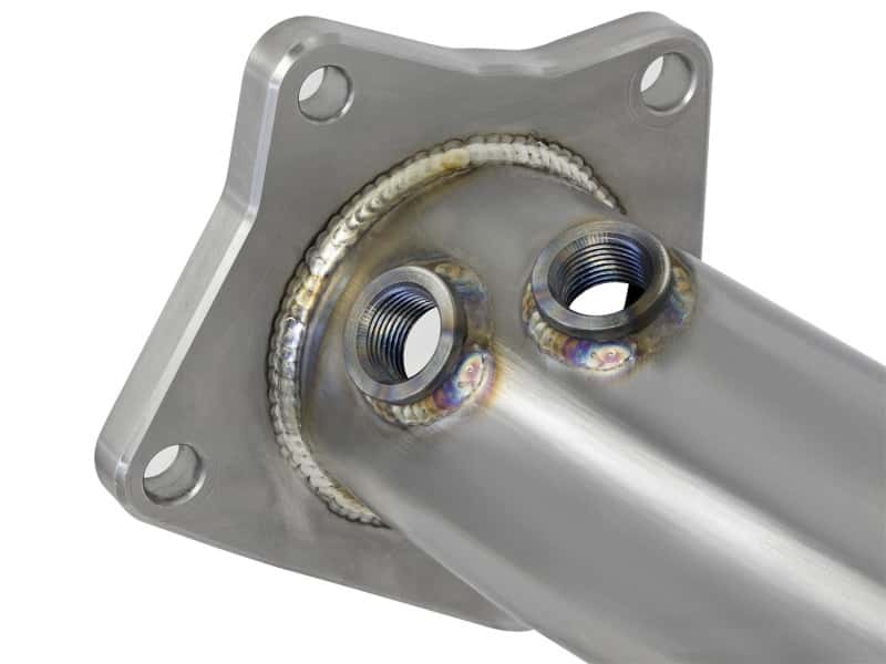 aFe — aFe Twisted Steel Down-Pipe Catted 13-16 Cadillac ATS L4-2.0L (t)
Stainless Downpipe - view 4