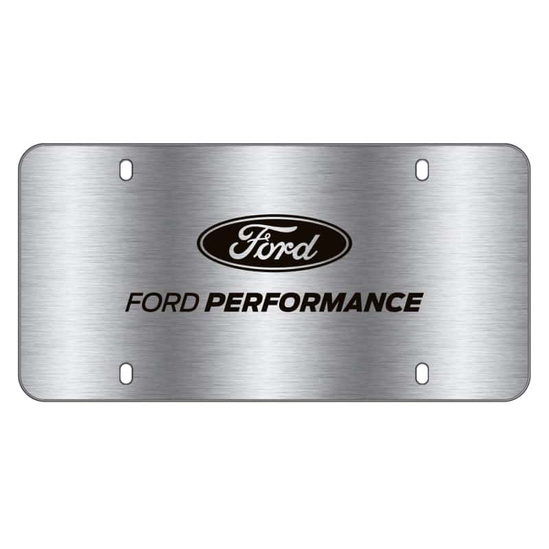 Ford Racing — Ford Racing Stainless Steel Marque Plate
License Plate - view 1