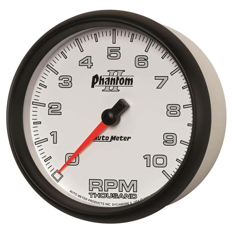 AutoMeter — Autometer Phantom II 5in Electrical 10K RPM In-Dash Tachometer
5" TACH, 10,000 RPM, - view 3