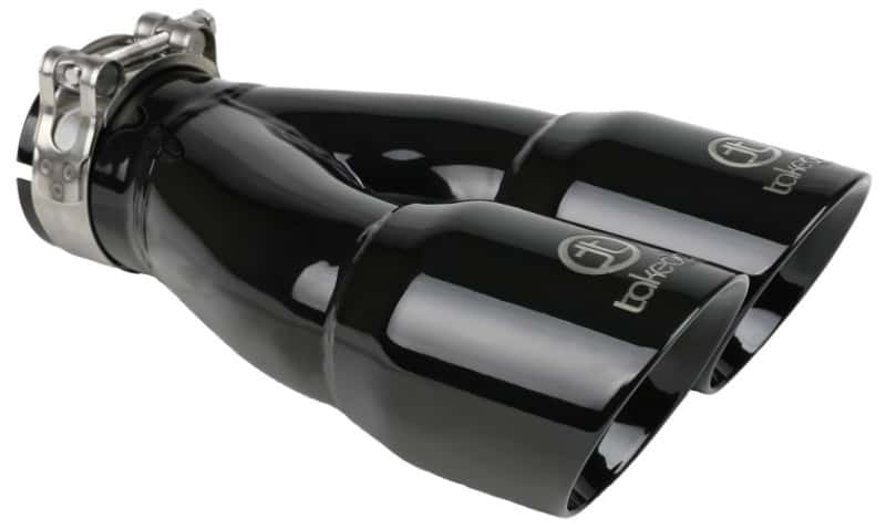 aFe — aFe Takeda 2.5in 304 Stainless Steel Clamp-on Exhaust Tip 2.5in Inlet 3in Dual Outlet - Black
Takeda Exhaust Tip - view 2