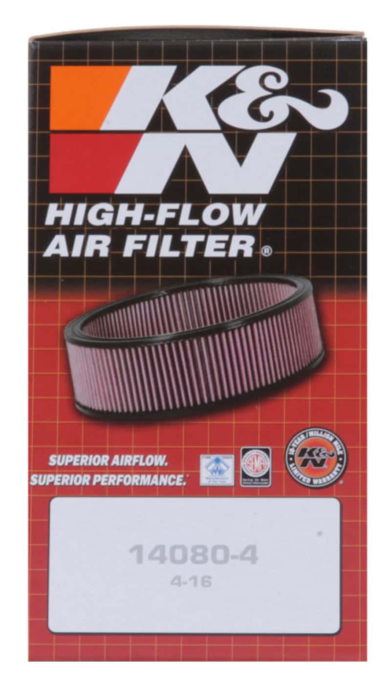 K&N Engineering — K&N Custom Air Filter Round 5.25 inch ID 6.25 inch OD 2.5 inch Height - view 8