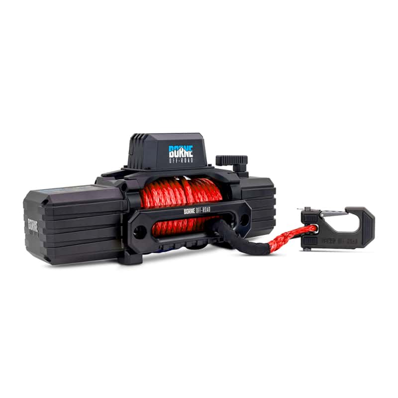 Borne Off-Road — Borne Off-Road 12K Winch - Red Synthetic Rope - view 2
