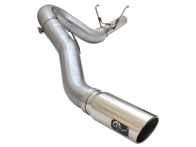 aFe — aFe MACHForce XP Exhaust Large Bore 5in DPF-Back Alu. 13-15 Dodge Trucks L6-6.7L (td) *Polish Tip
DPF-Back Exhaust - view 1