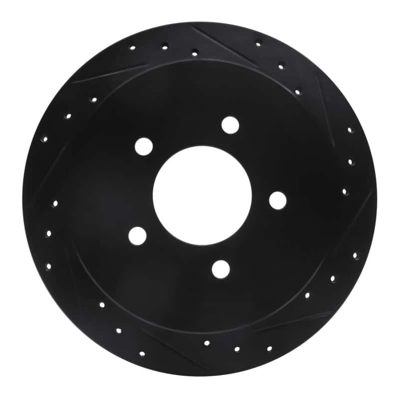 R1 Concepts — R1 97-04 Ford F-150 RWD Rear Right Drilled & Slotted Black Brake Rotor
R1 Brake Rotor Drill - view 1