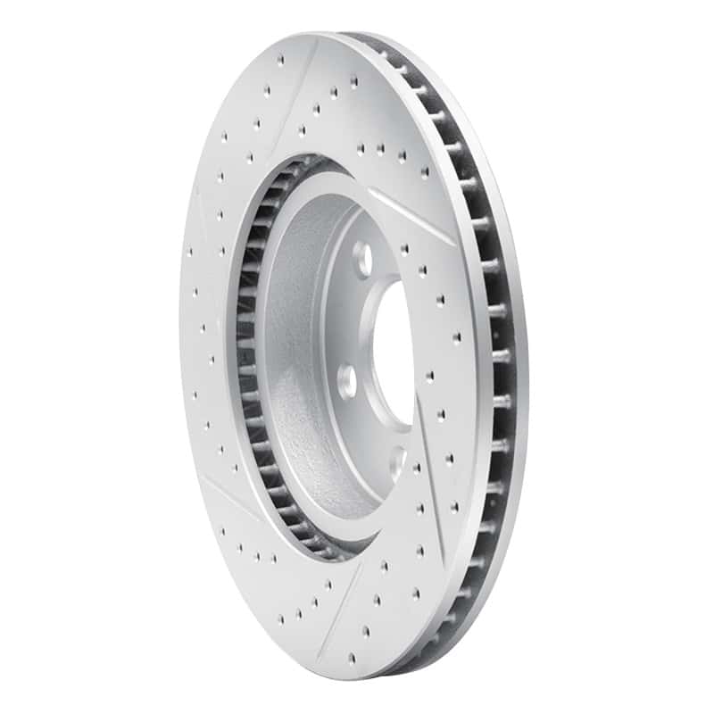 R1 Concepts — R1 05-15 Toyota Tacoma Front Right Drilled & Slotted Geo-Carbon Rotor - view 4