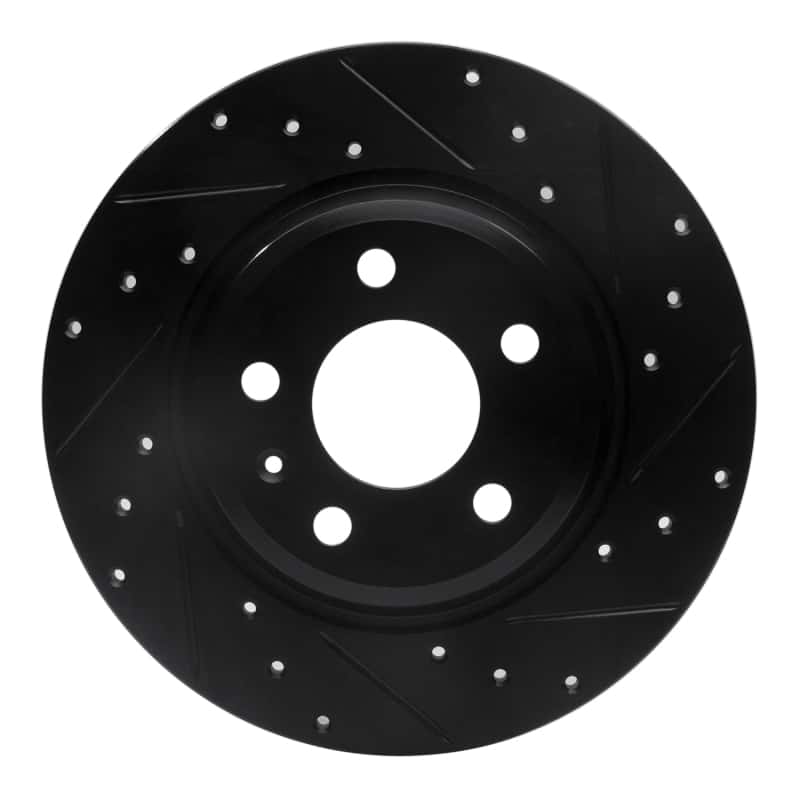 R1 Concepts — R1 09-25 Audi A4 Rear Right Drilled & Slotted Black Brake Rotor
R1 Brake Rotor Drill - view 1