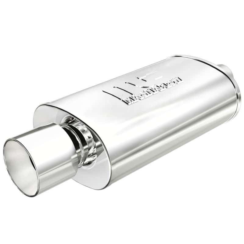 Magnaflow — MagnaFlow Muffler W/Tip Mag SS 14X5X8 2.25/4.
Straight Through - view 1