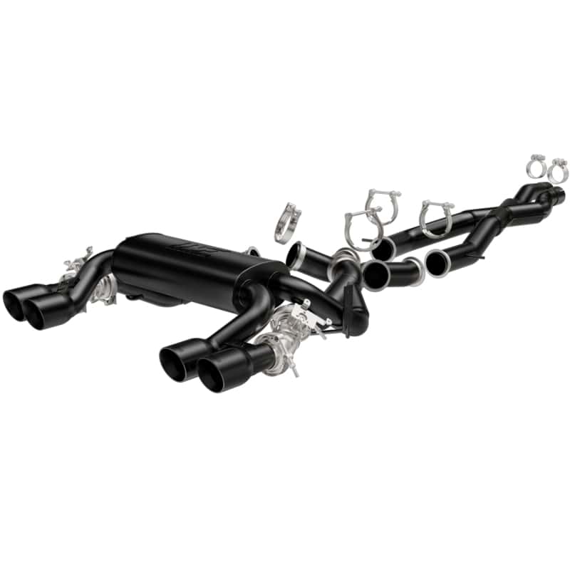 Magnaflow — MagnaFlow 15 BMW M3/M4 L6 3.0L SS Cat-Back Perf. Sport Quad Split Rear Exit Exht - 3.5in Black Tips
Cat-Back - view 1