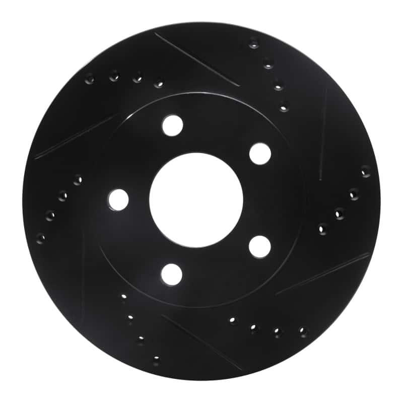 R1 Concepts — R1 97-05 Chevrolet Classic Front Right Drilled & Slotted Black Brake Rotor
R1 Brake Rotor Drill - view 1