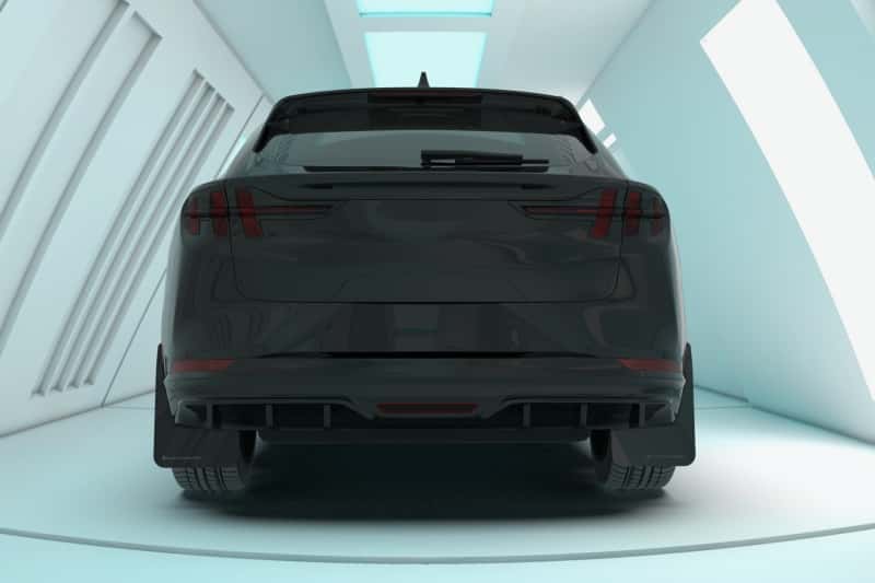 Rally Armor — Rally Armor 21-25 Ford Mustang Mach-E/GT/Rally Black Mud Flap w/White Logo
Mud Flap - view 7